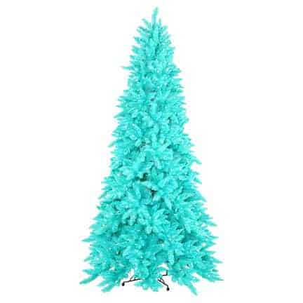 turquoise artificial Christmas tree