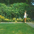 Mary Beal at Echo Lawn, southwest corner. Historic photo courtesy of John Beal.