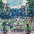 Gifford Beal's painting of a summer party at Echo Lawn. Image: Liz Bowman.